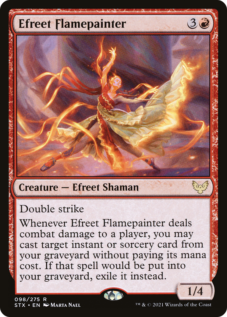 Efreet Flamepainter (STX-098)  - Strixhaven: School of Mages