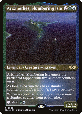 Arixmethes, Slumbering Isle (Foil Etched) (MUL-097)  Foil - Multiverse Legends