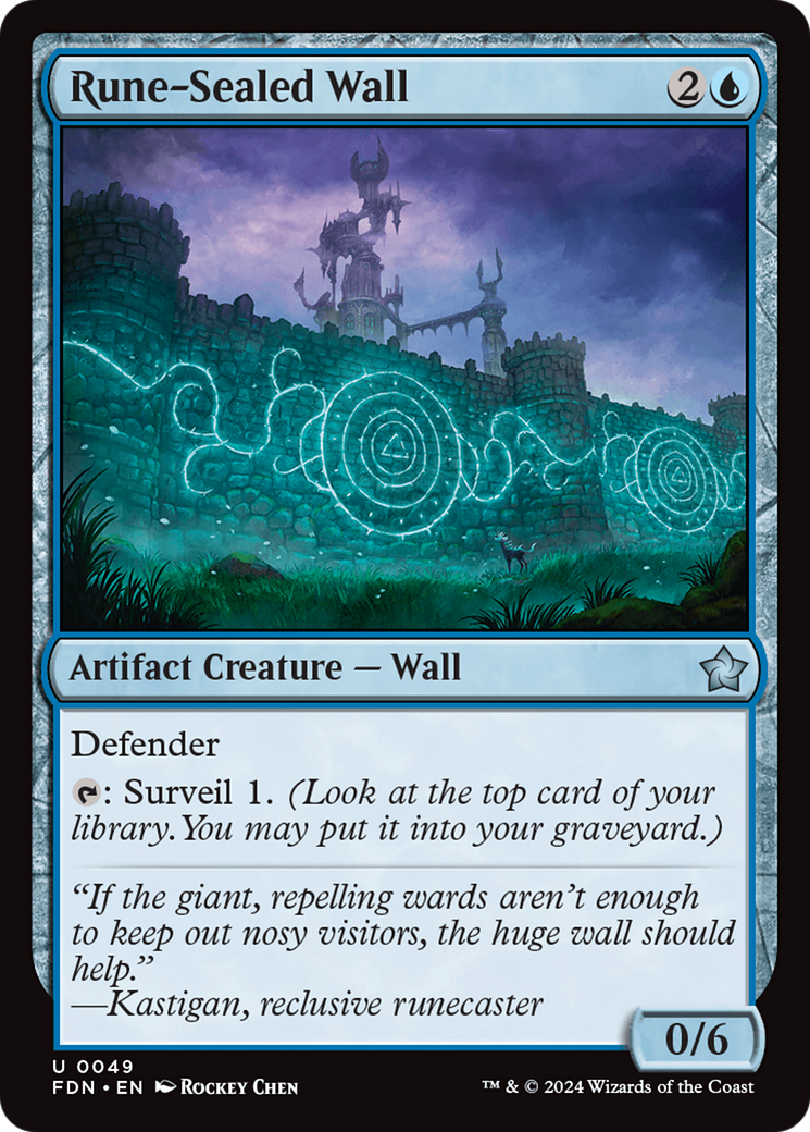 Rune-Sealed Wall (FDN-049)  - Foundations