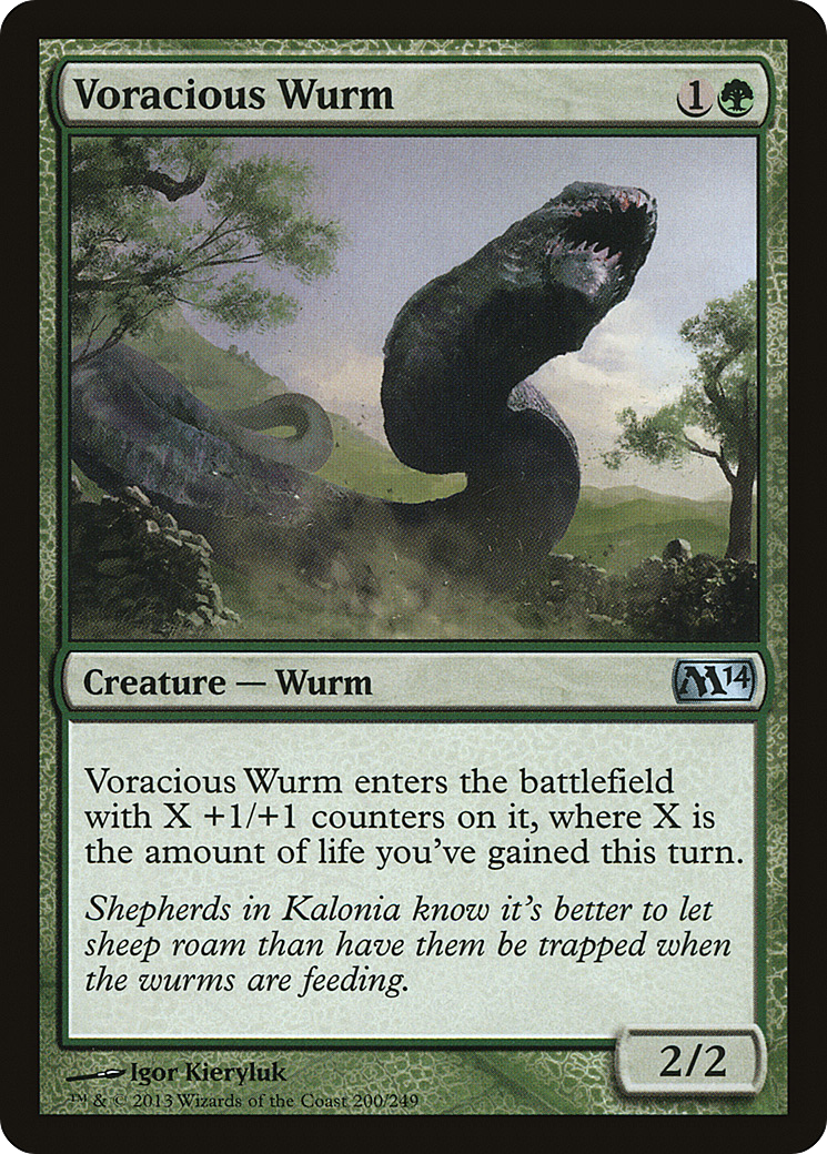 Voracious Wurm (M14-200)  - Magic 2014