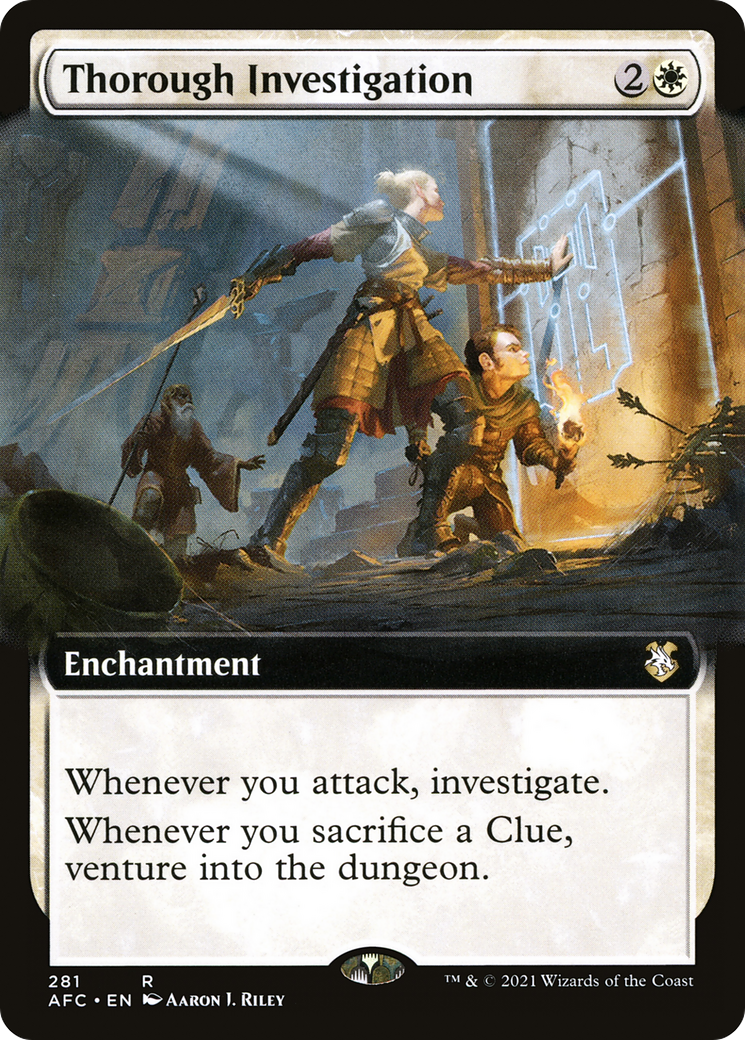 Thorough Investigation (Extended Art) (AFC-281)  - Forgotten Realms Commander: (Extended Art)