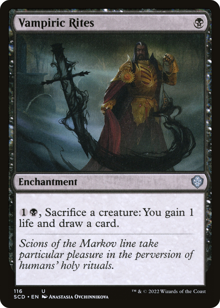 Vampiric Rites (SCD-116)  - Starter Commander Decks