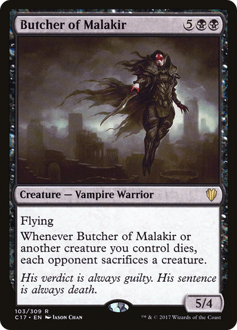 Butcher of Malakir (C17-103)  - Commander 2017