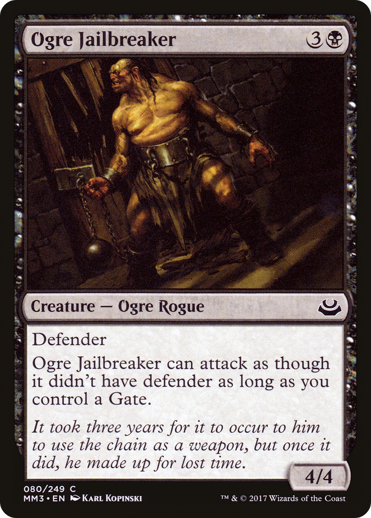Ogre Jailbreaker (MM3-080)  - Modern Masters 2017