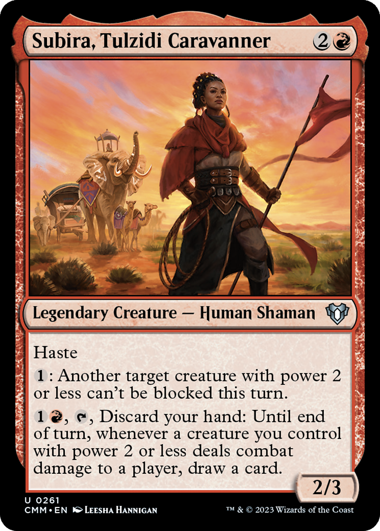 Subira, Tulzidi Caravanner (CMM-261)  Foil - Commander Masters