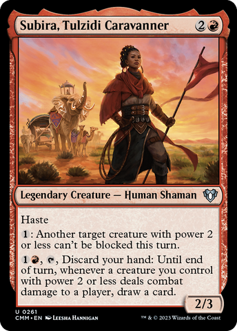 Subira, Tulzidi Caravanner (CMM-261)  Foil - Commander Masters