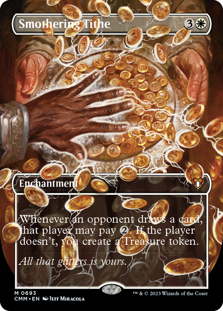 Smothering Tithe (Borderless) (CMM-693)  Foil - Commander Masters