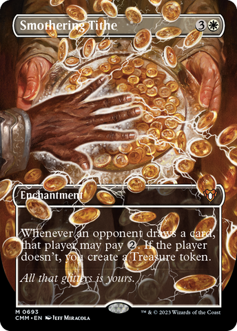 Smothering Tithe (Borderless) (CMM-693)  Foil - Commander Masters