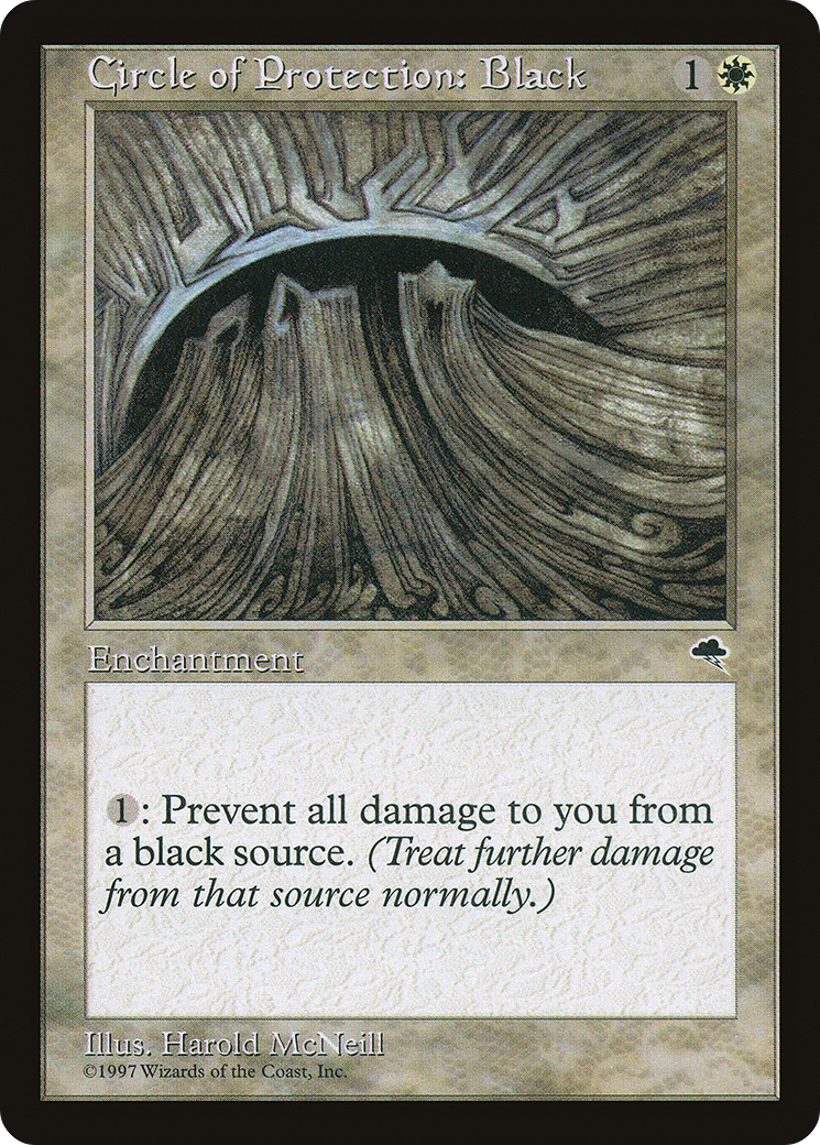 Circle of Protection: Black (TMP-008)  - Tempest