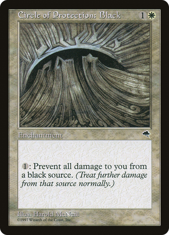 Circle of Protection: Black (TMP-008)  - Tempest