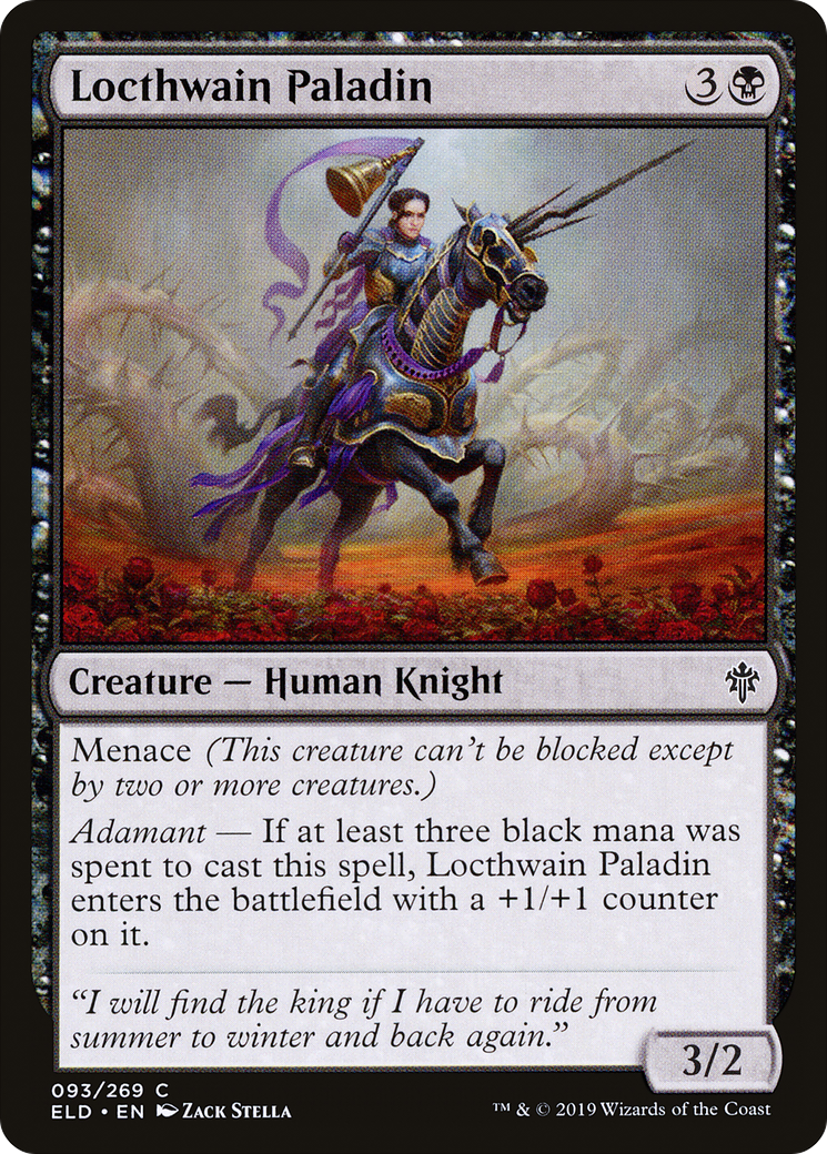 Locthwain Paladin (ELD-093) - Throne of Eldraine Foil