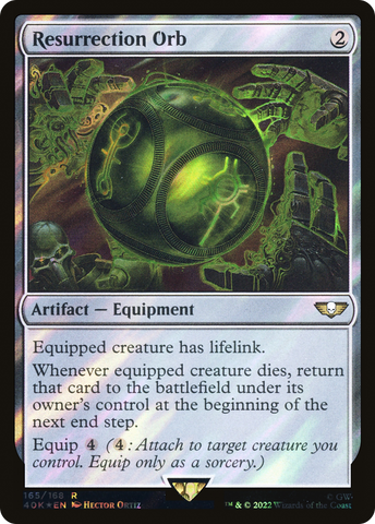 Resurrection Orb (Surge Foil) (40K-165)  Foil - Warhammer 40,000 Commander
