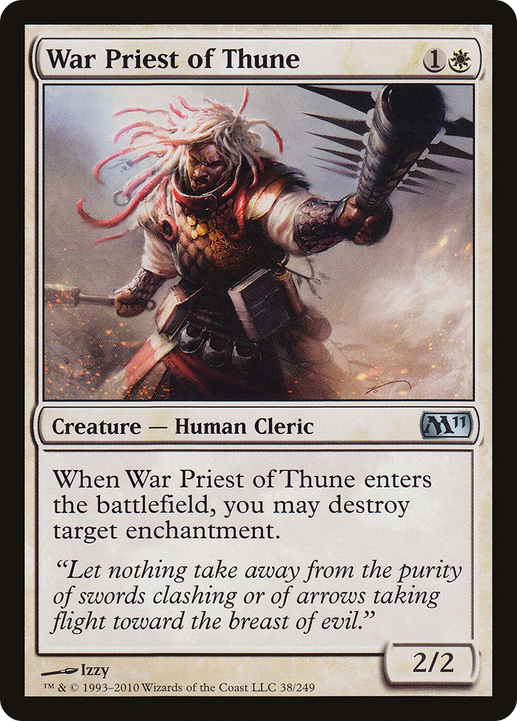 War Priest of Thune (M11-038)  Foil - Magic 2011
