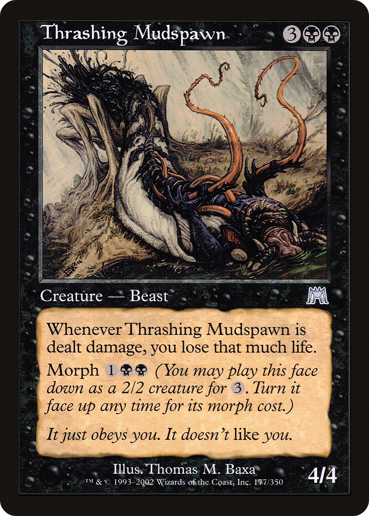 Thrashing Mudspawn (ONS-177)  Foil - Onslaught