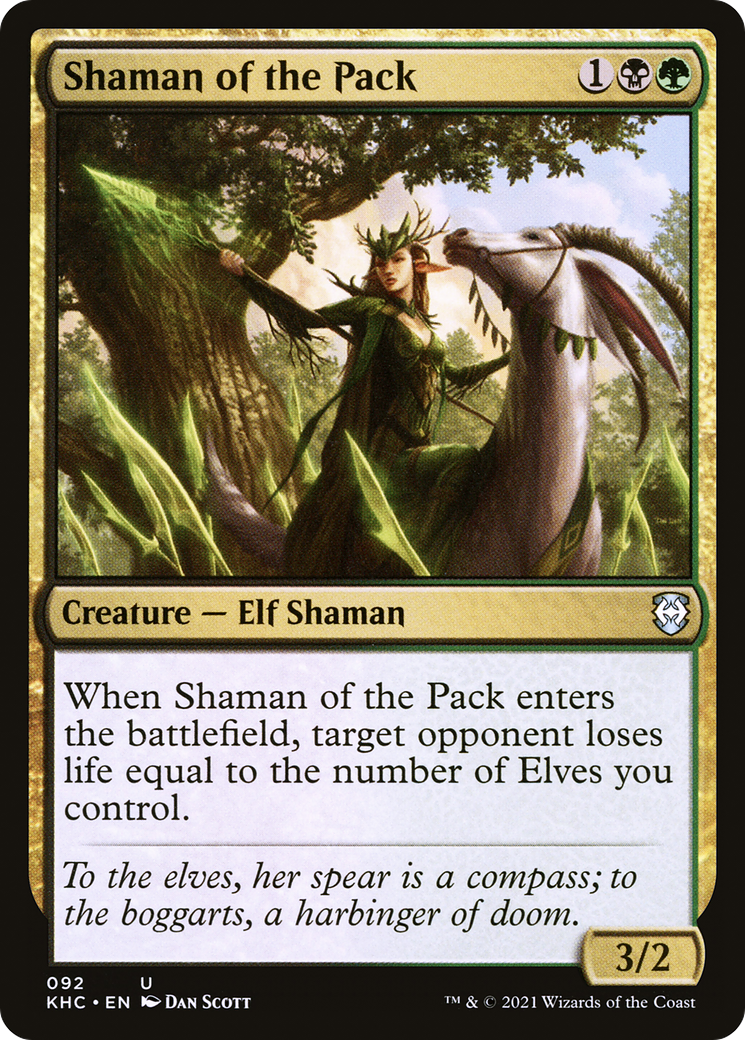 Shaman of the Pack (KHC-092)  - Kaldheim Commander