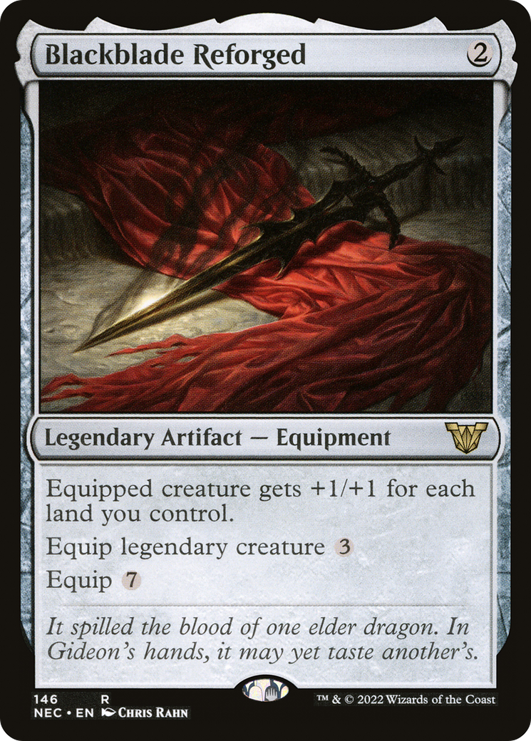 Blackblade Reforged (NEC-146)  - Neon Dynasty Commander