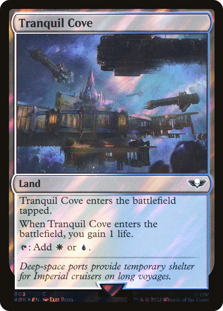 Tranquil Cove (Surge Foil) (40K-303)  Foil - Warhammer 40,000 Commander