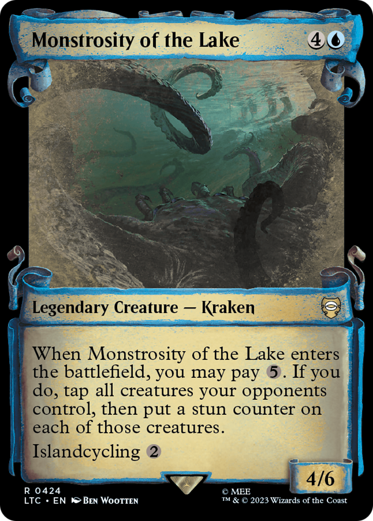 Monstrosity of the Lake (Showcase Scrolls) (LTC-424) - Tales of Middle-earth Commander: (Showcase) Foil