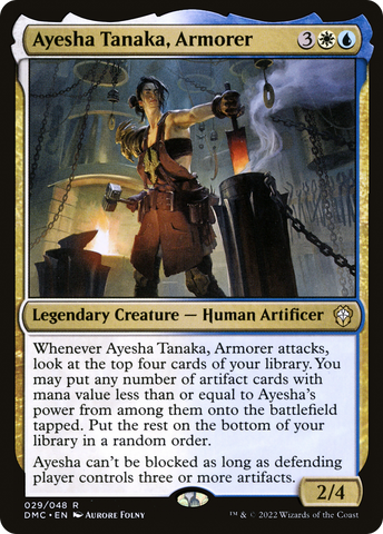 Ayesha Tanaka, Armorer (DMC-029)  Foil - Dominaria United Commander