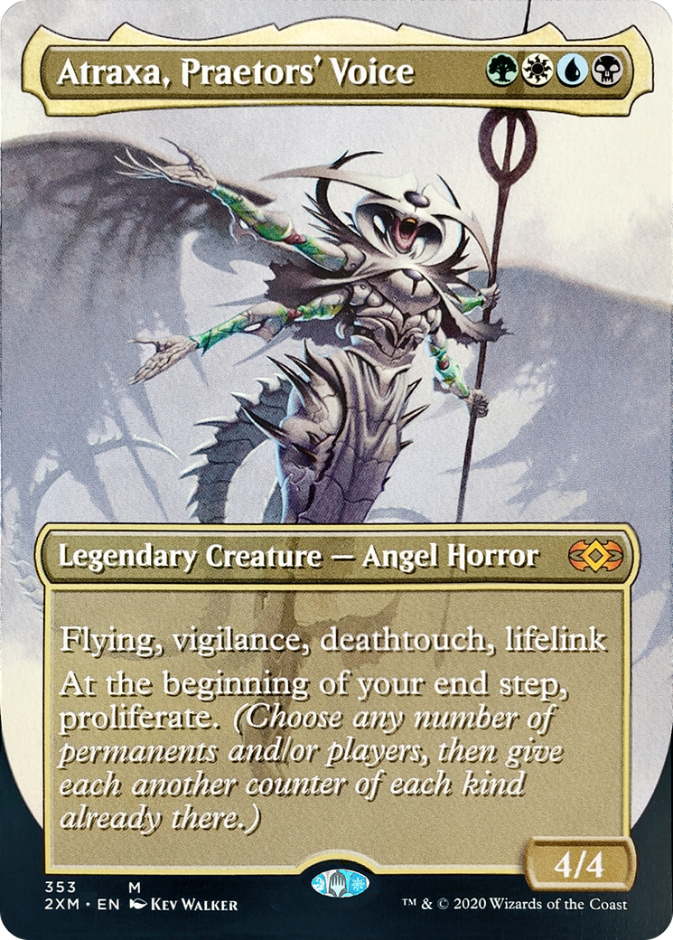 Atraxa, Praetors' Voice (Borderless) (2XM-353)  Foil - Double Masters