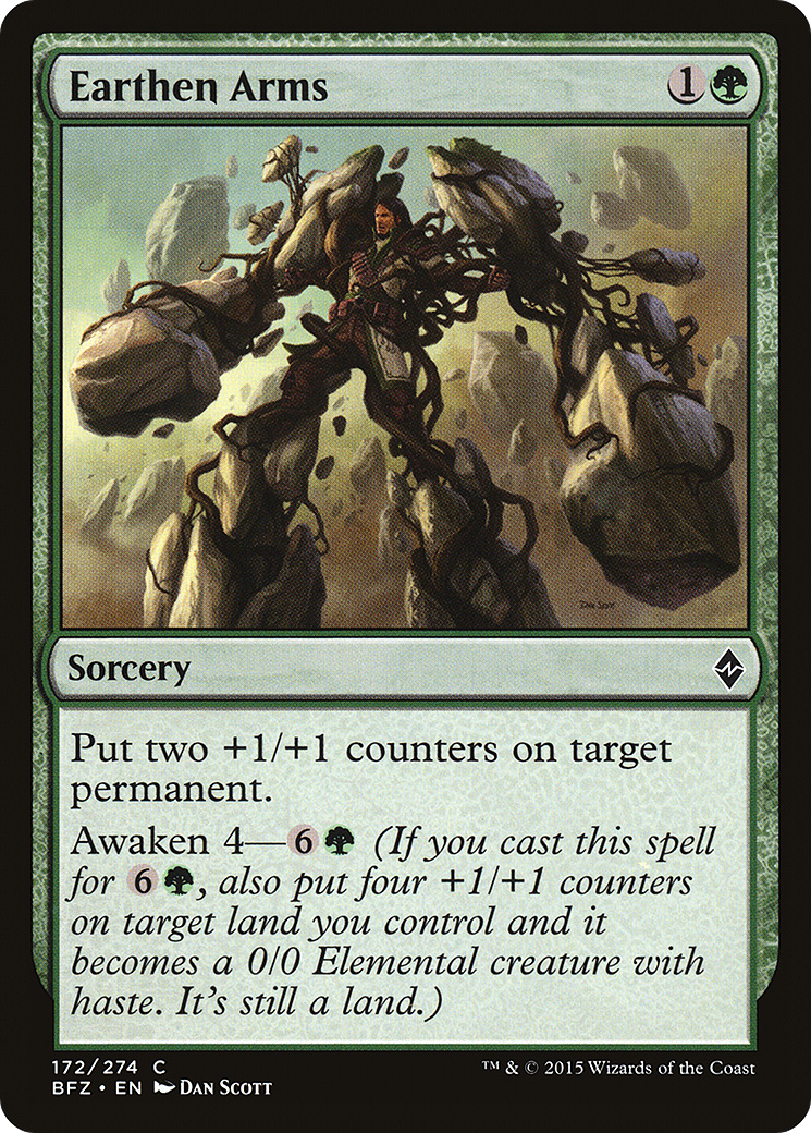 Earthen Arms (BFZ-172)  Foil - Battle for Zendikar
