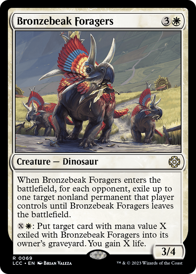 Bronzebeak Foragers (LCC-069)  - The Lost Caverns of Ixalan Commander