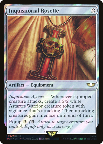 Inquisitorial Rosette (Surge Foil) (40K-159)  Foil - Warhammer 40,000 Commander