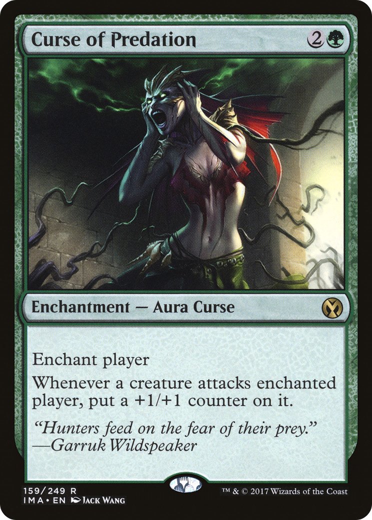 Curse of Predation (IMA-159)  Foil - Iconic Masters