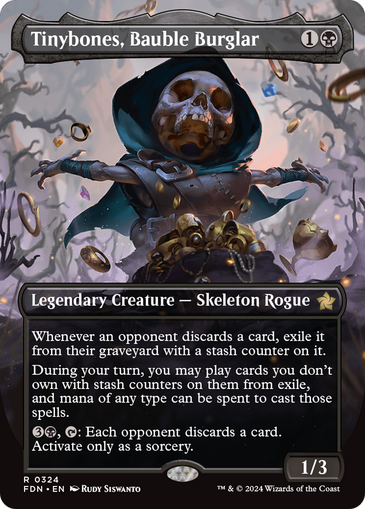 Tinybones, Bauble Burglar (Borderless) (FDN-324)  Foil - Foundations