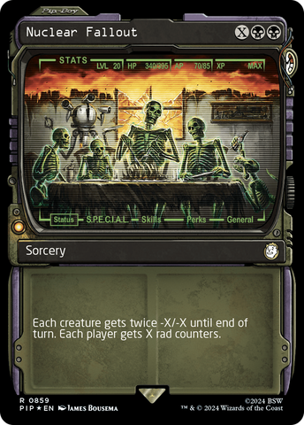 Nuclear Fallout (Showcase) (Surge Foil) (PIP-859) - Fallout: (Showcase) Foil