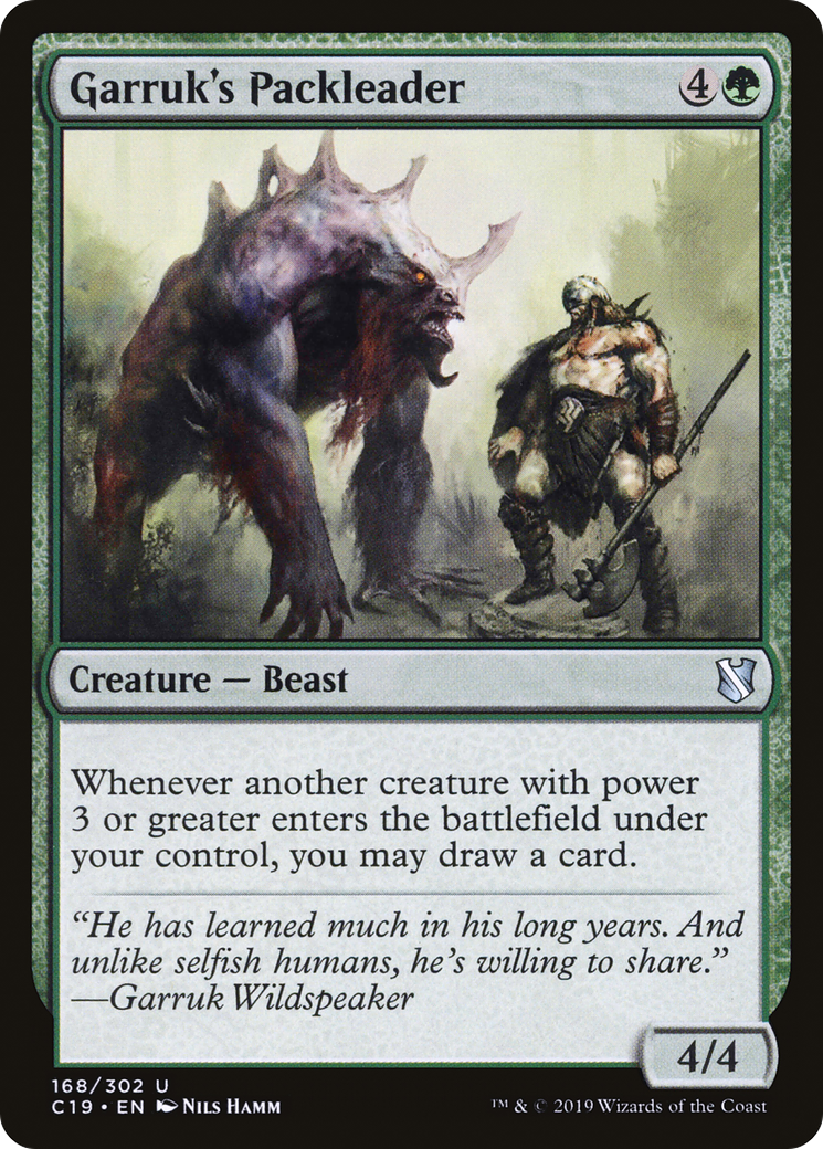 Garruk's Packleader (C19-168)  - Commander 2019
