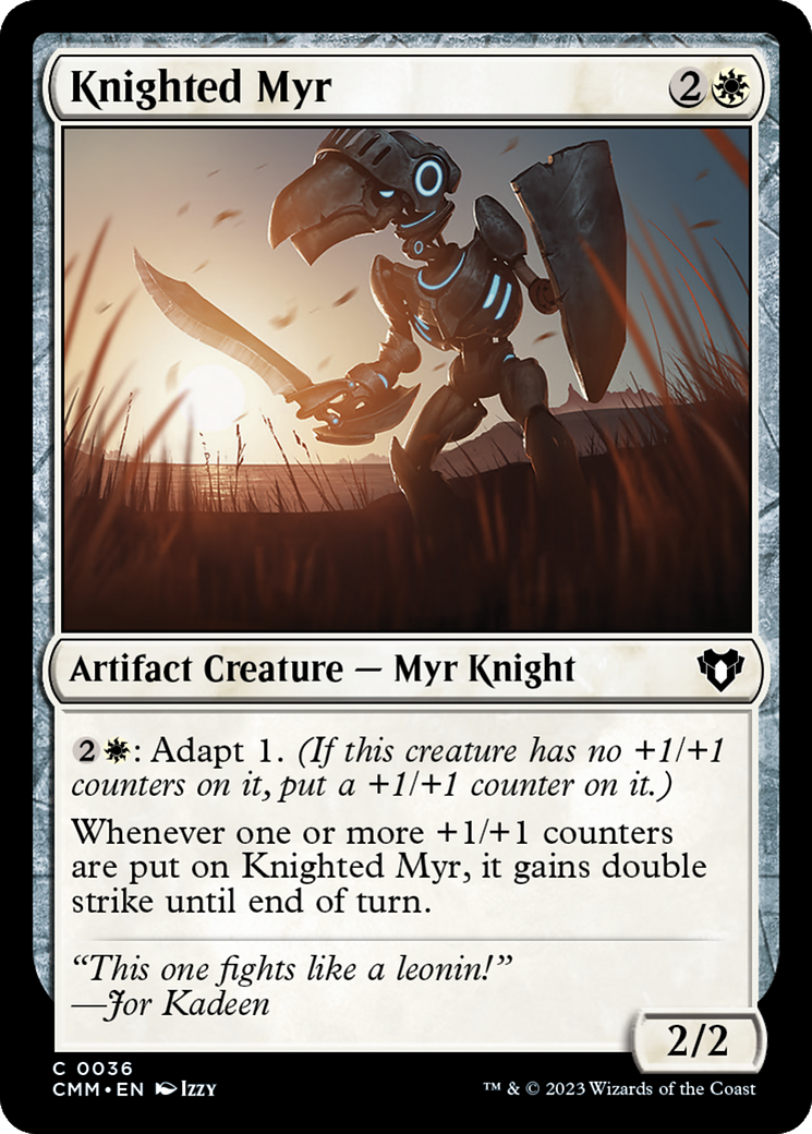 Knighted Myr (CMM-036)  - Commander Masters