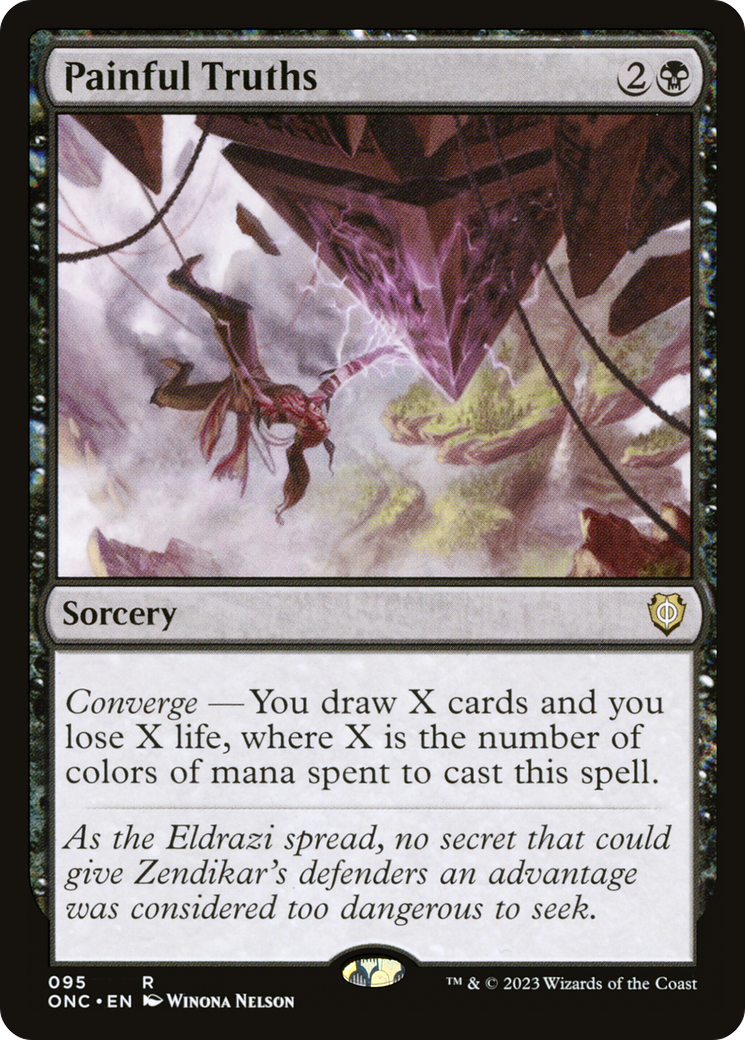 Painful Truths (ONC-095)  - Phyrexia: All Will Be One Commander