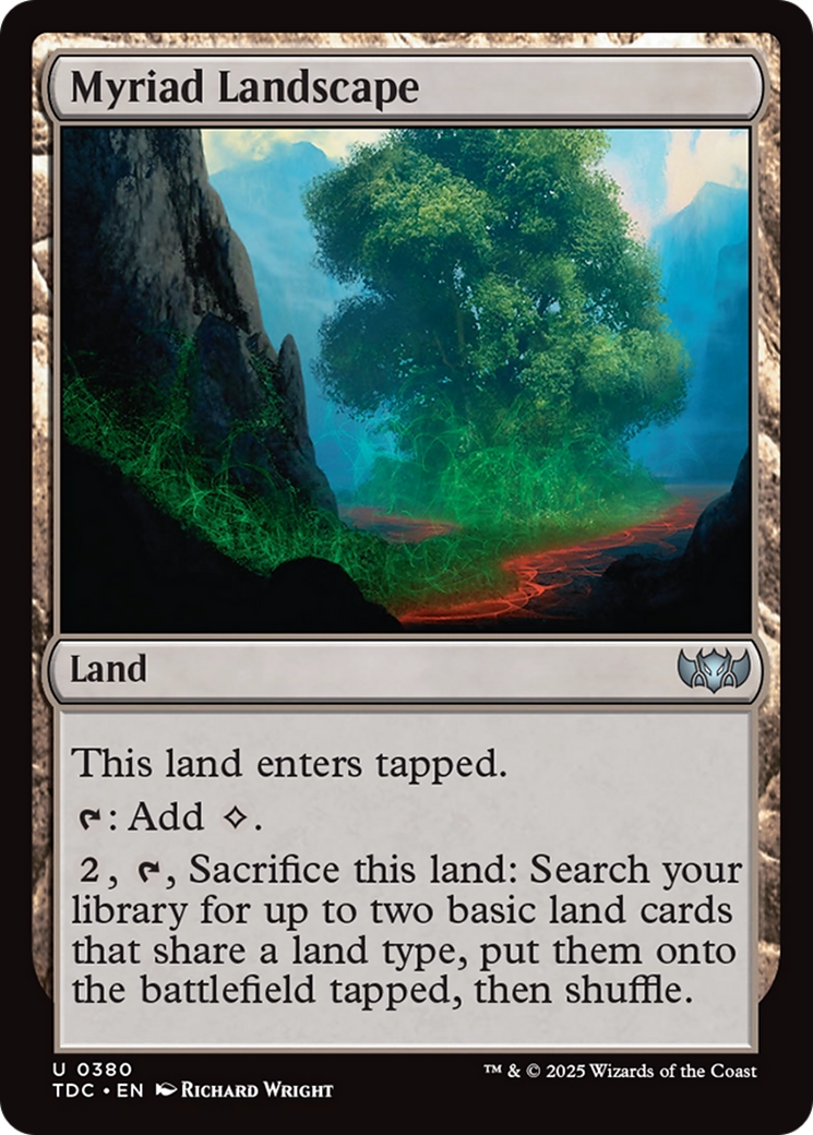 Myriad Landscape (TDC-380) - Commander: Tarkir: Dragonstorm