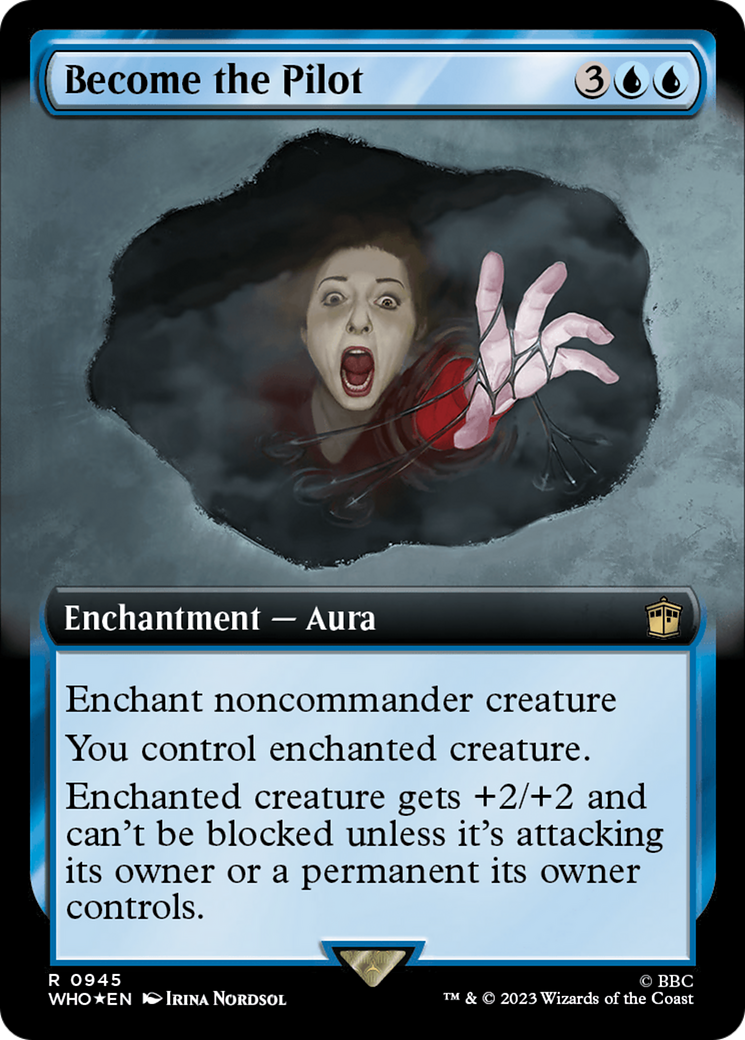 Become the Pilot (Extended Art) (Surge Foil) (WHO-945)  Foil - Doctor Who: (Extended Art)