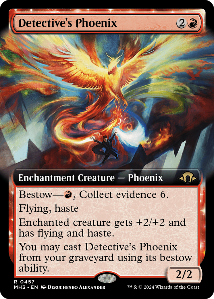 Detective's Phoenix (Extended Art) (MH3-457) - Modern Horizons 3: (Extended Art, enchantment) Foil