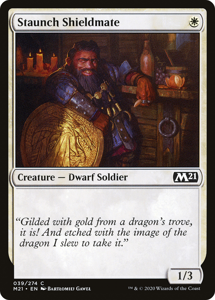 Staunch Shieldmate (M21-039)  - Core Set 2021