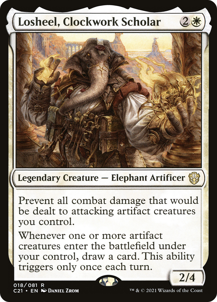 Losheel, Clockwork Scholar (C21-018)  - Commander 2021