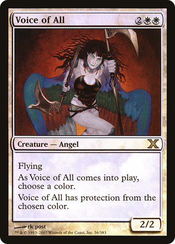 Voice of All (10E-56★)  Foil - Tenth Edition