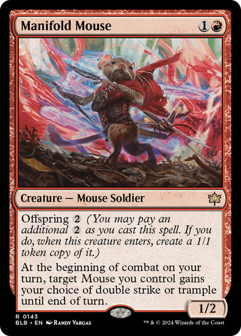 Manifold Mouse (BLB-143) - Bloomburrow Foil