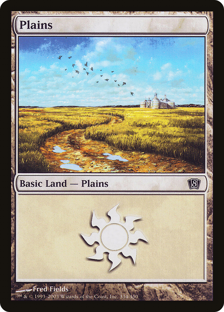 Plains (334) (8ED-334★) - Eighth Edition Foil