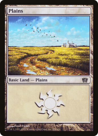 Plains (334) (8ED-334★) - Eighth Edition Foil