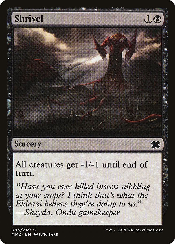 Shrivel (MM2-095) - Modern Masters 2015 Foil