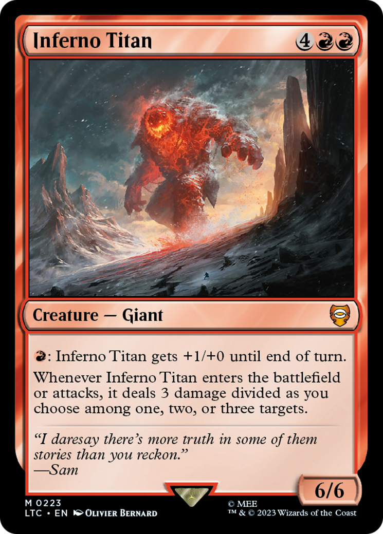 Inferno Titan (LTC-223)  - Tales of Middle-earth Commander