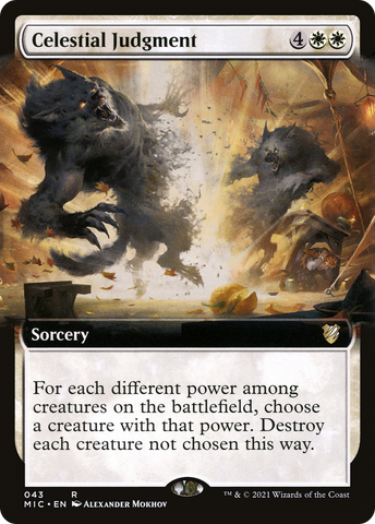 Celestial Judgment (Extended Art) (MIC-043)  - Midnight Hunt Commander: (Extended Art)