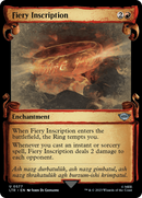 Fiery Inscription (Showcase Scrolls) (LTR-577)  - The Lord of the Rings: Tales of Middle-earth: (Showcase)