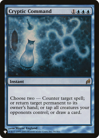 Cryptic Command (LIST-56/301)  - The List