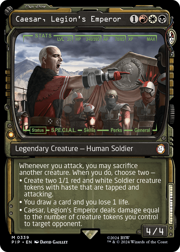 Caesar, Legion's Emperor (Showcase) (PIP-339)  - Fallout: (Showcase)