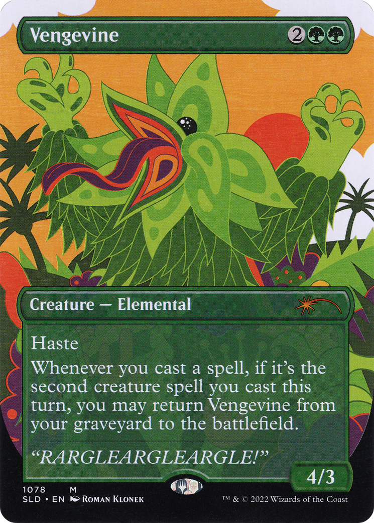 Vengevine (SLD-1078)  Foil - Secret Lair Drop (Borderless)