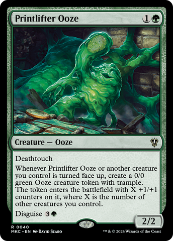 Printlifter Ooze (MKC-040)  - Murders at Karlov Manor Commander